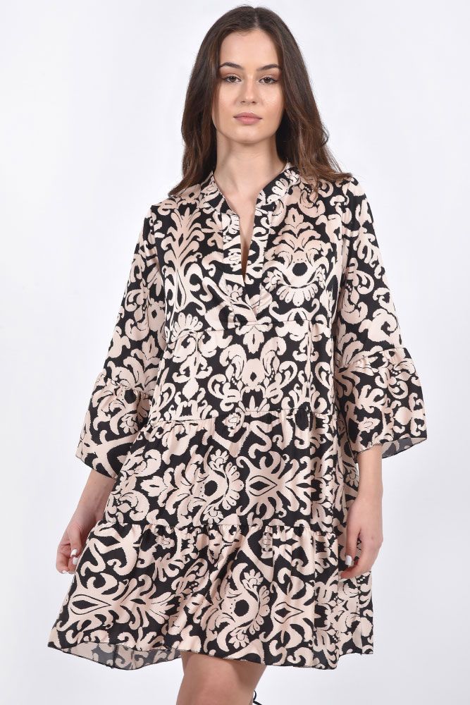Printed mini dress